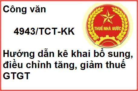 công văn 4943 huong dan ke khai bo sung thue gtgt