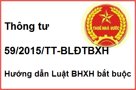 thông tư 59/2015/TT-BLĐTBXH hướng dẫn luật bảo hiểm xã hội