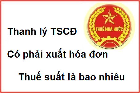 thuế suất khi thanh lý tài sản cố định